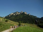 Sromowce Niżne  widok na Trzy Korony , Pieniny